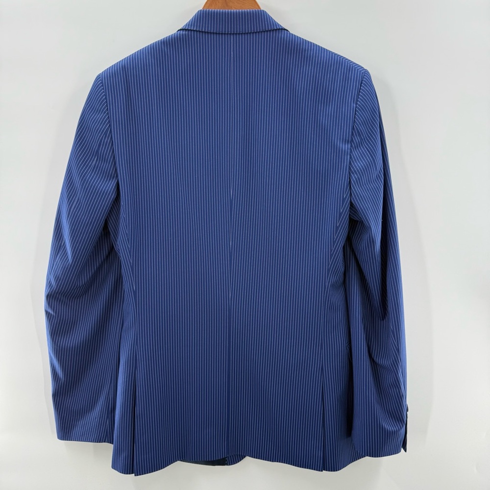 Nick Graham The New York Cut Stretch Modern Fit Blazer Jacket Blue Pinstripe 40L - Picture 5 of 8